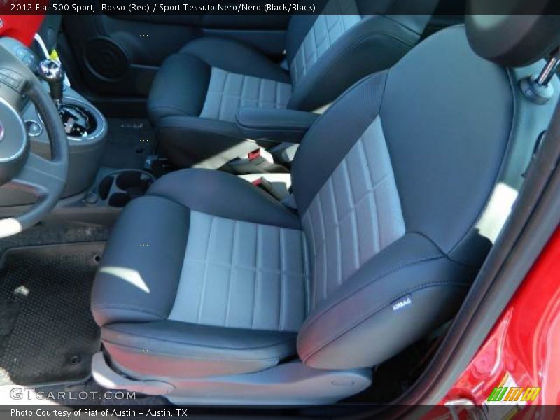 Rosso (Red) / Sport Tessuto Nero/Nero (Black/Black) 2012 Fiat 500 Sport