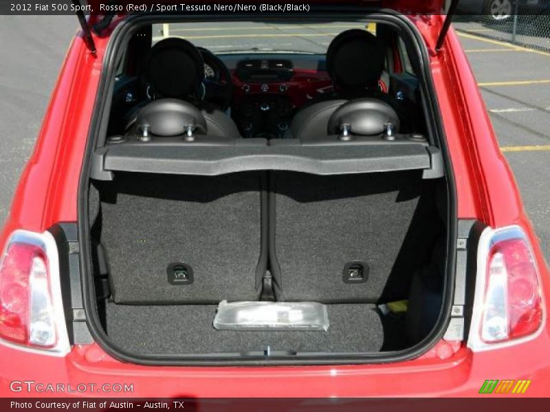 Rosso (Red) / Sport Tessuto Nero/Nero (Black/Black) 2012 Fiat 500 Sport