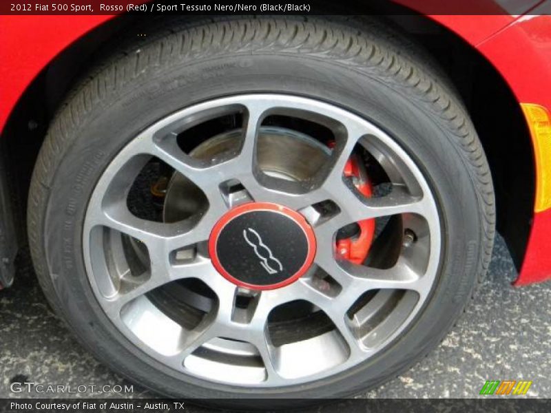 Rosso (Red) / Sport Tessuto Nero/Nero (Black/Black) 2012 Fiat 500 Sport