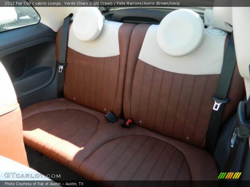  2012 500 c cabrio Lounge Pelle Marrone/Avorio (Brown/Ivory) Interior