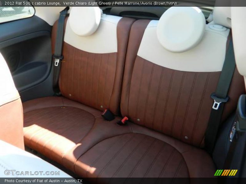  2012 500 c cabrio Lounge Pelle Marrone/Avorio (Brown/Ivory) Interior