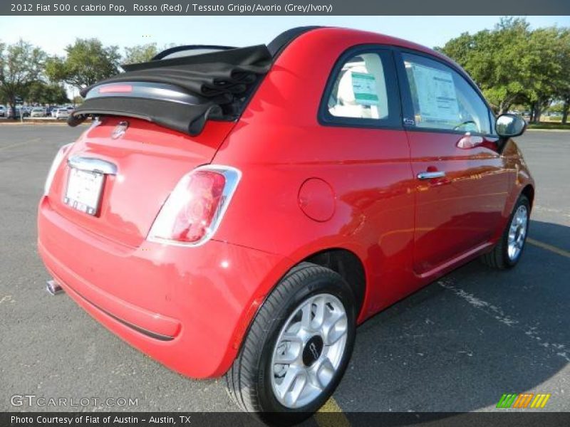  2012 500 c cabrio Pop Rosso (Red)