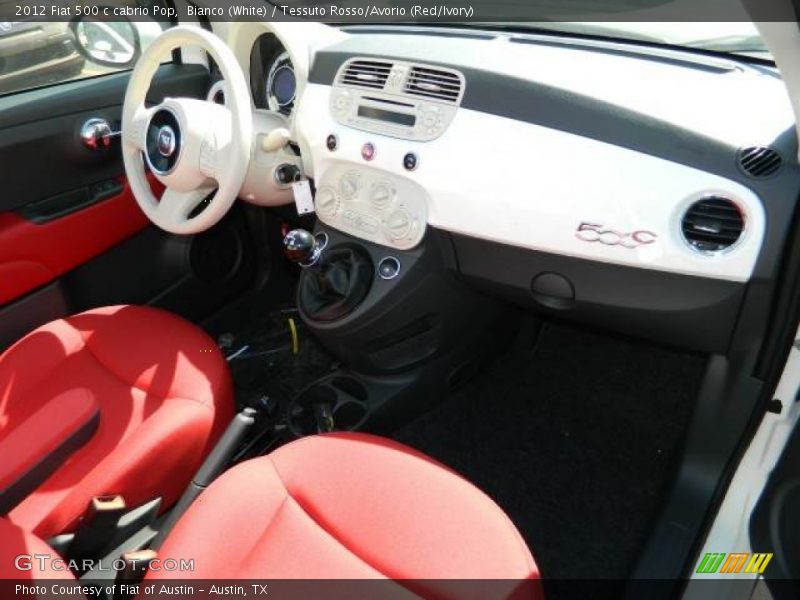 Dashboard of 2012 500 c cabrio Pop