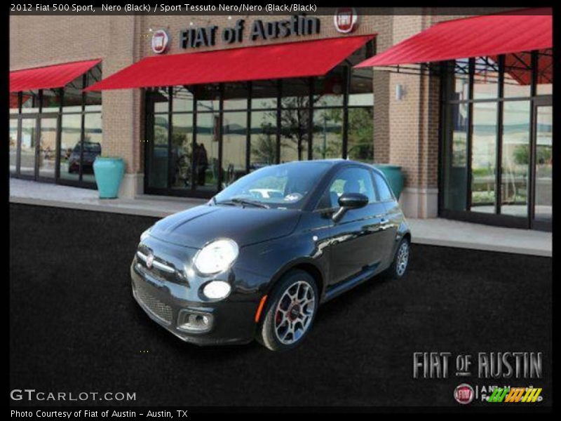 Nero (Black) / Sport Tessuto Nero/Nero (Black/Black) 2012 Fiat 500 Sport