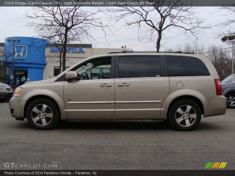Light Sandstone Metallic / Dark Slate Gray/Light Shale 2009 Dodge Grand Caravan SXT