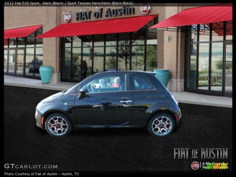 Nero (Black) / Sport Tessuto Nero/Nero (Black/Black) 2012 Fiat 500 Sport