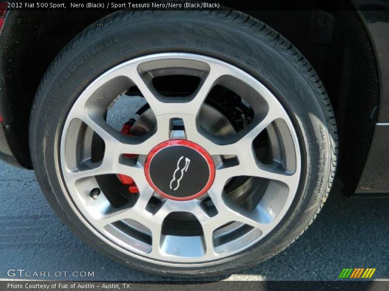 Nero (Black) / Sport Tessuto Nero/Nero (Black/Black) 2012 Fiat 500 Sport