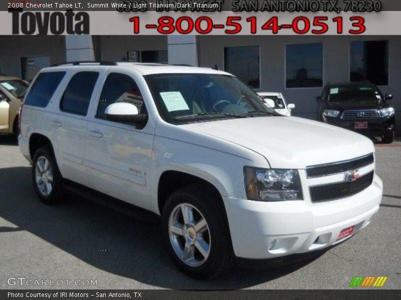 Summit White / Light Titanium/Dark Titanium 2008 Chevrolet Tahoe LT