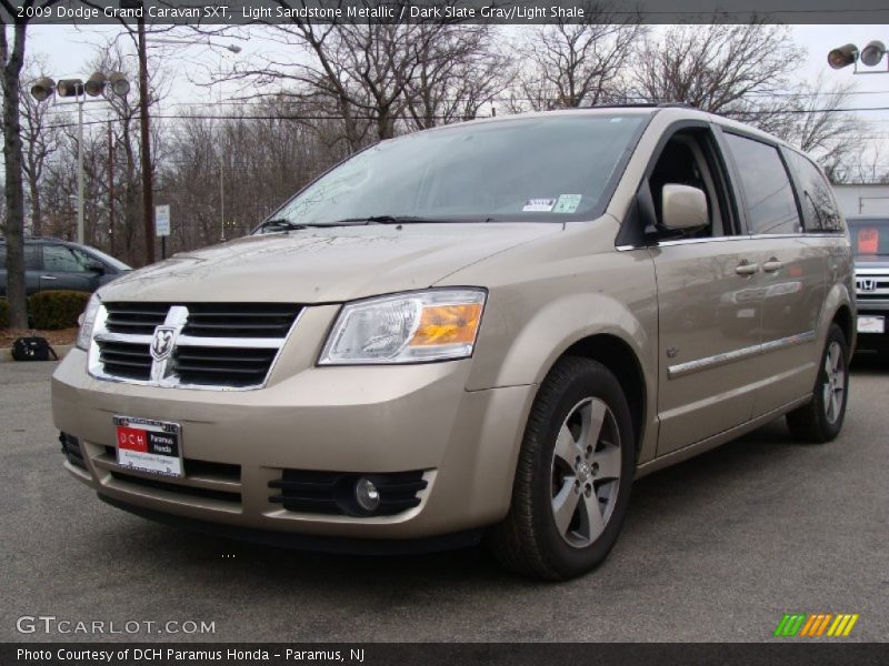 Light Sandstone Metallic / Dark Slate Gray/Light Shale 2009 Dodge Grand Caravan SXT