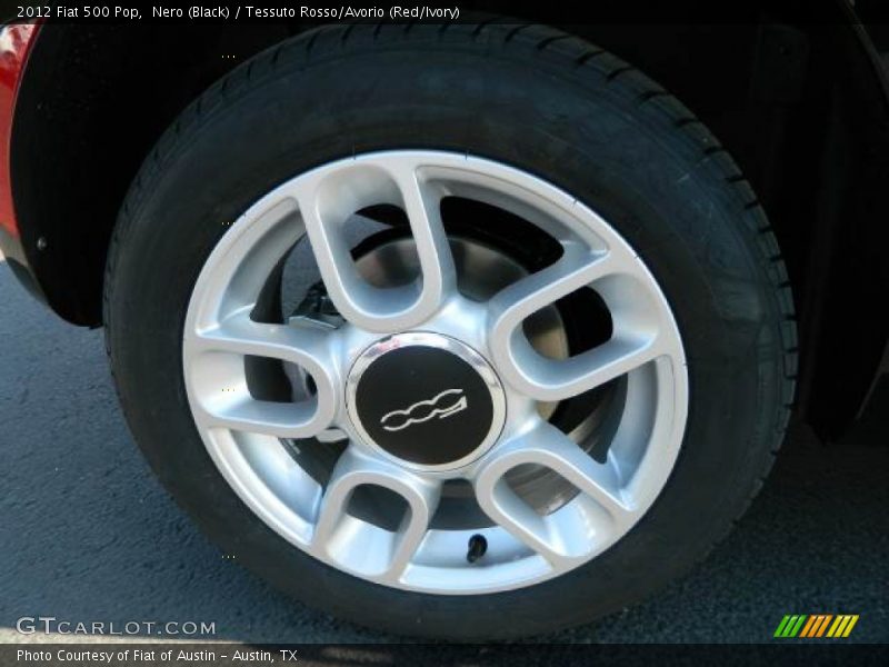 Nero (Black) / Tessuto Rosso/Avorio (Red/Ivory) 2012 Fiat 500 Pop