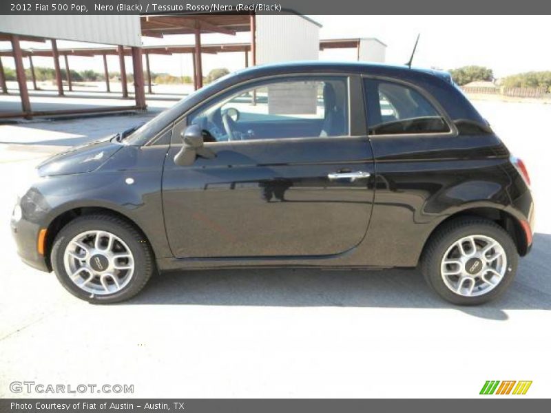 Nero (Black) / Tessuto Rosso/Nero (Red/Black) 2012 Fiat 500 Pop