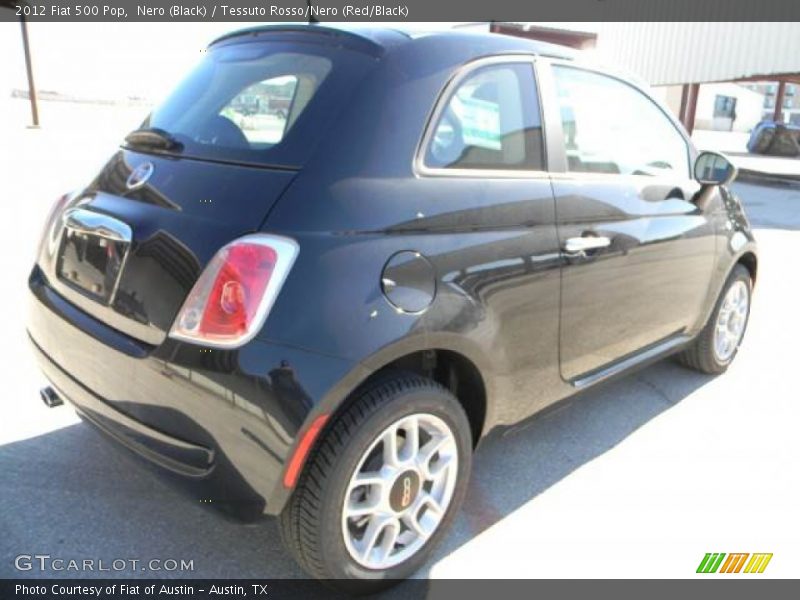 Nero (Black) / Tessuto Rosso/Nero (Red/Black) 2012 Fiat 500 Pop