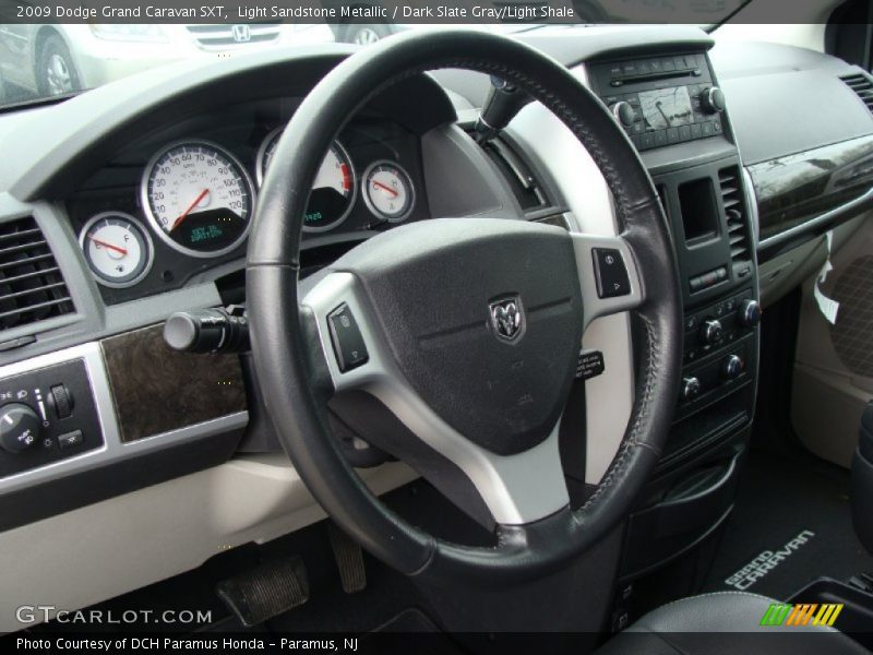 Light Sandstone Metallic / Dark Slate Gray/Light Shale 2009 Dodge Grand Caravan SXT