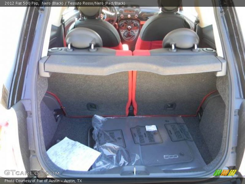 Nero (Black) / Tessuto Rosso/Nero (Red/Black) 2012 Fiat 500 Pop
