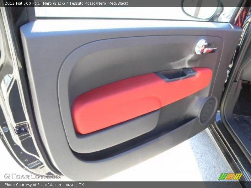 Nero (Black) / Tessuto Rosso/Nero (Red/Black) 2012 Fiat 500 Pop