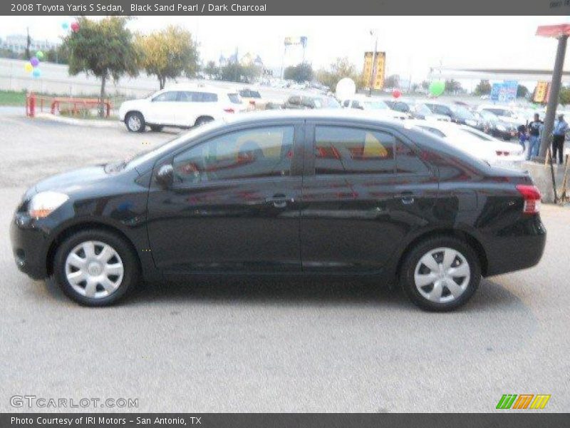 Black Sand Pearl / Dark Charcoal 2008 Toyota Yaris S Sedan