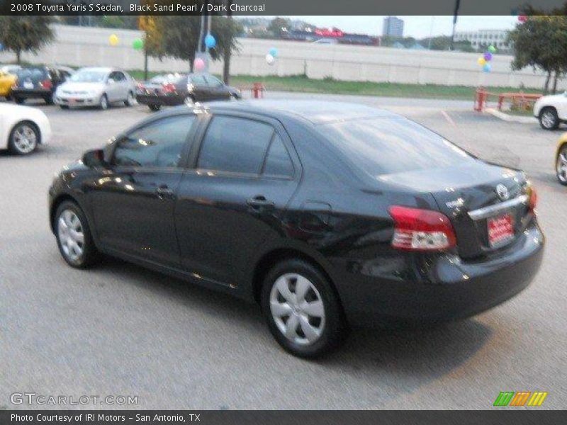 Black Sand Pearl / Dark Charcoal 2008 Toyota Yaris S Sedan