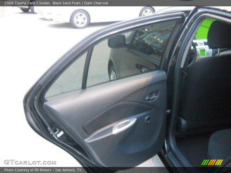 Black Sand Pearl / Dark Charcoal 2008 Toyota Yaris S Sedan