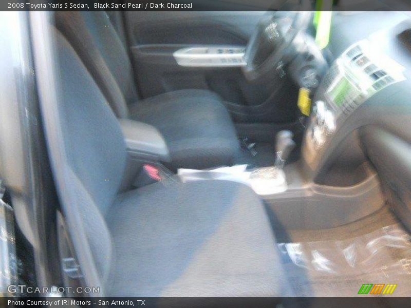 Black Sand Pearl / Dark Charcoal 2008 Toyota Yaris S Sedan