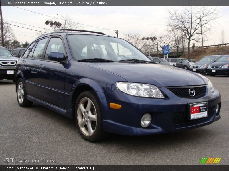 Midnight Blue Mica / Off Black 2002 Mazda Protege 5 Wagon