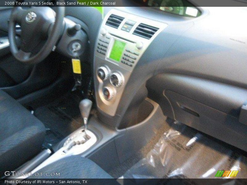 Black Sand Pearl / Dark Charcoal 2008 Toyota Yaris S Sedan