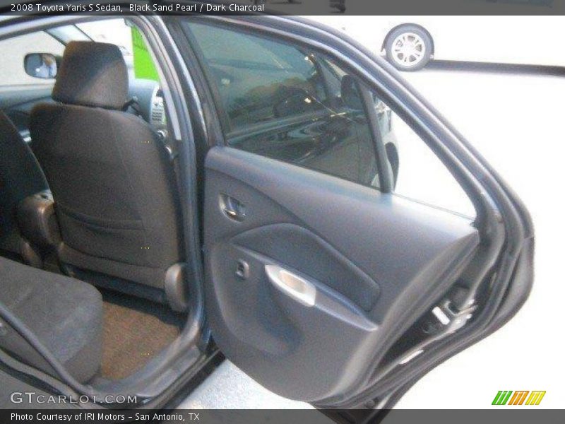 Black Sand Pearl / Dark Charcoal 2008 Toyota Yaris S Sedan