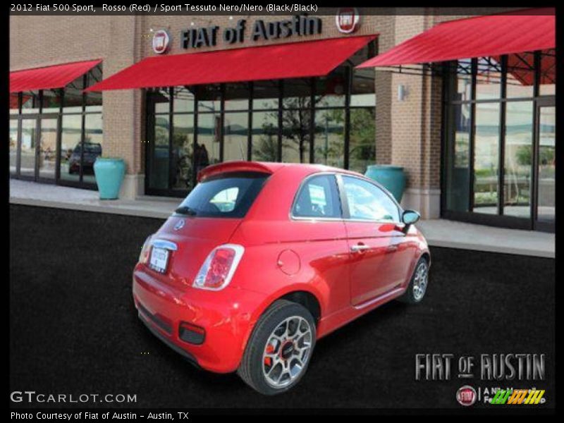 Rosso (Red) / Sport Tessuto Nero/Nero (Black/Black) 2012 Fiat 500 Sport