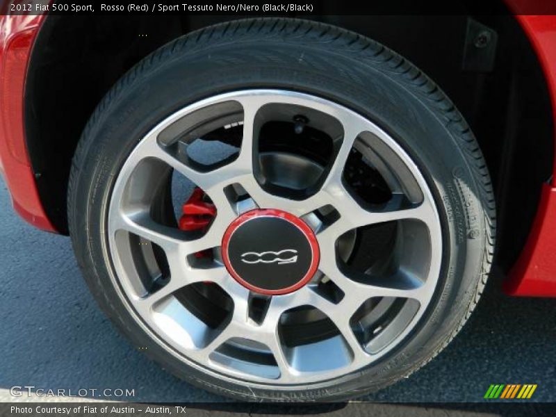 Rosso (Red) / Sport Tessuto Nero/Nero (Black/Black) 2012 Fiat 500 Sport