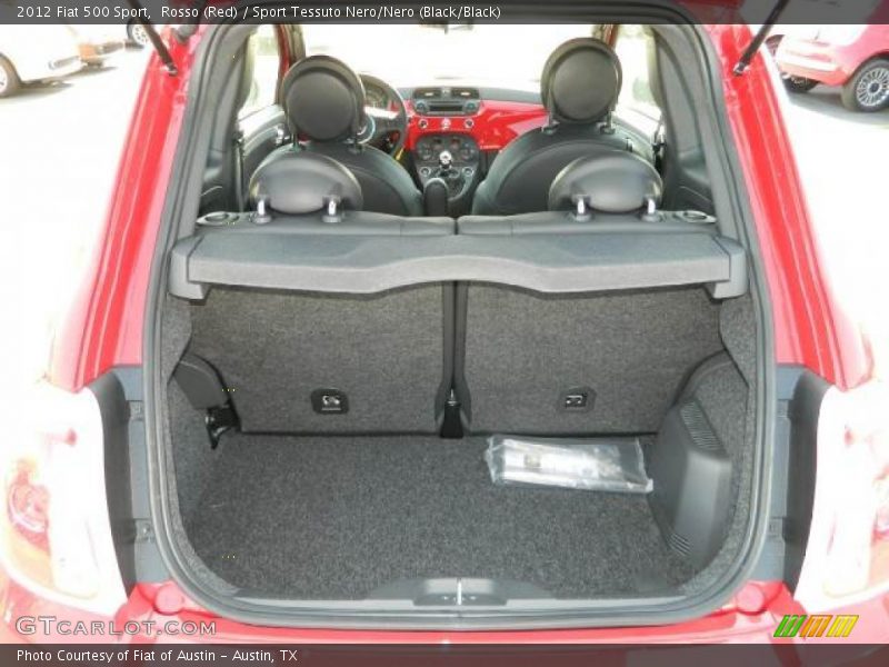 Rosso (Red) / Sport Tessuto Nero/Nero (Black/Black) 2012 Fiat 500 Sport