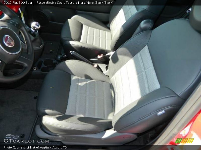 Rosso (Red) / Sport Tessuto Nero/Nero (Black/Black) 2012 Fiat 500 Sport