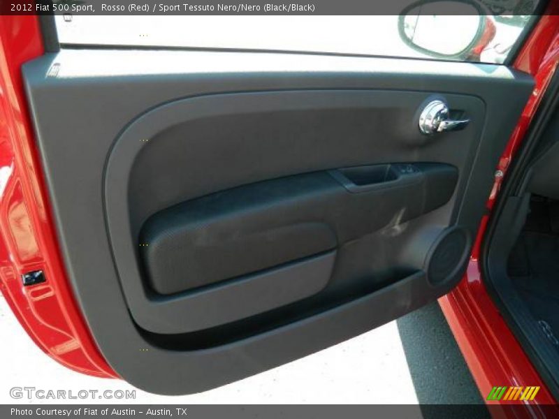 Rosso (Red) / Sport Tessuto Nero/Nero (Black/Black) 2012 Fiat 500 Sport