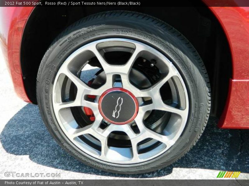 Rosso (Red) / Sport Tessuto Nero/Nero (Black/Black) 2012 Fiat 500 Sport