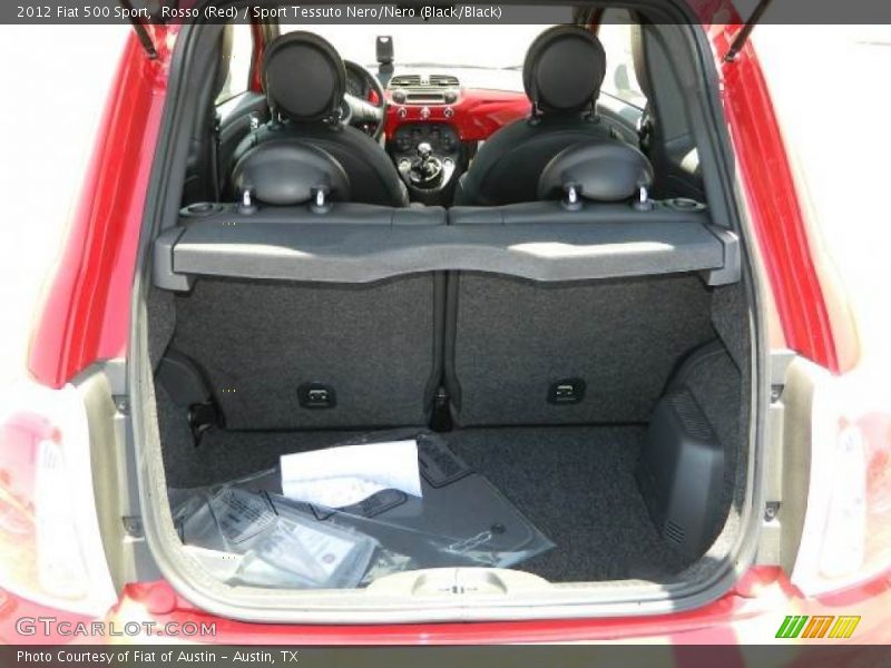 Rosso (Red) / Sport Tessuto Nero/Nero (Black/Black) 2012 Fiat 500 Sport
