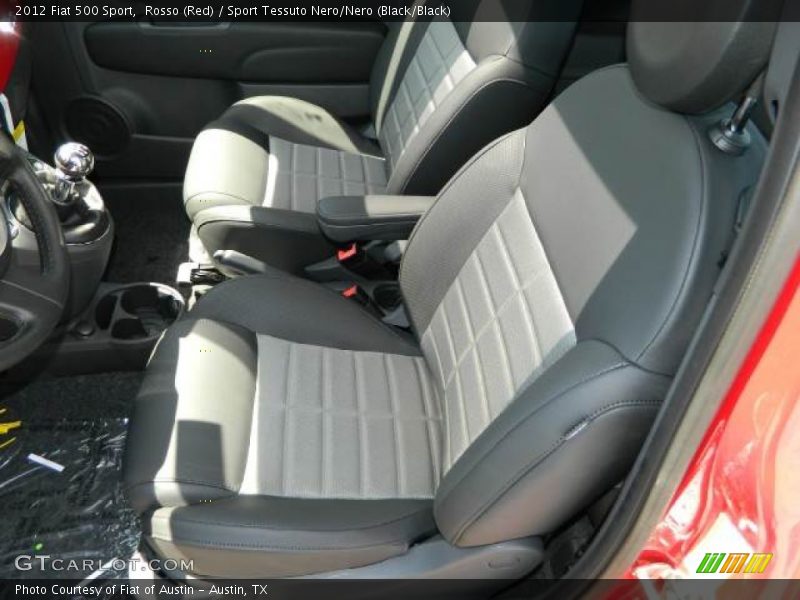 Rosso (Red) / Sport Tessuto Nero/Nero (Black/Black) 2012 Fiat 500 Sport