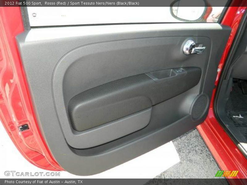 Rosso (Red) / Sport Tessuto Nero/Nero (Black/Black) 2012 Fiat 500 Sport