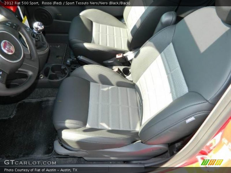Rosso (Red) / Sport Tessuto Nero/Nero (Black/Black) 2012 Fiat 500 Sport
