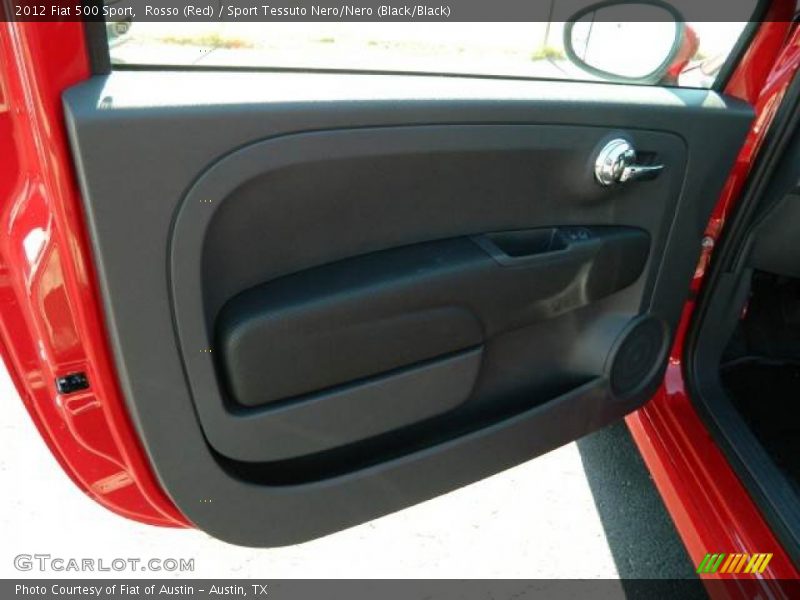 Rosso (Red) / Sport Tessuto Nero/Nero (Black/Black) 2012 Fiat 500 Sport