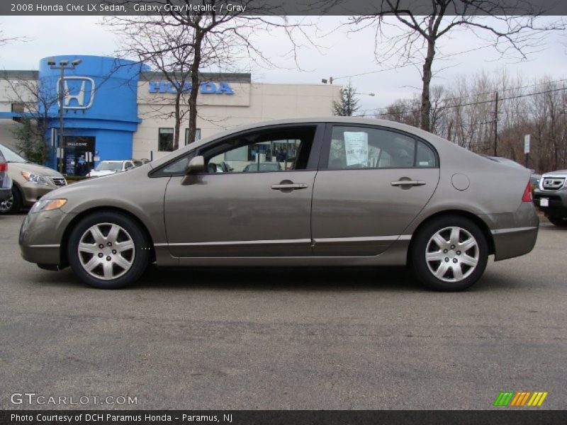 Galaxy Gray Metallic / Gray 2008 Honda Civic LX Sedan