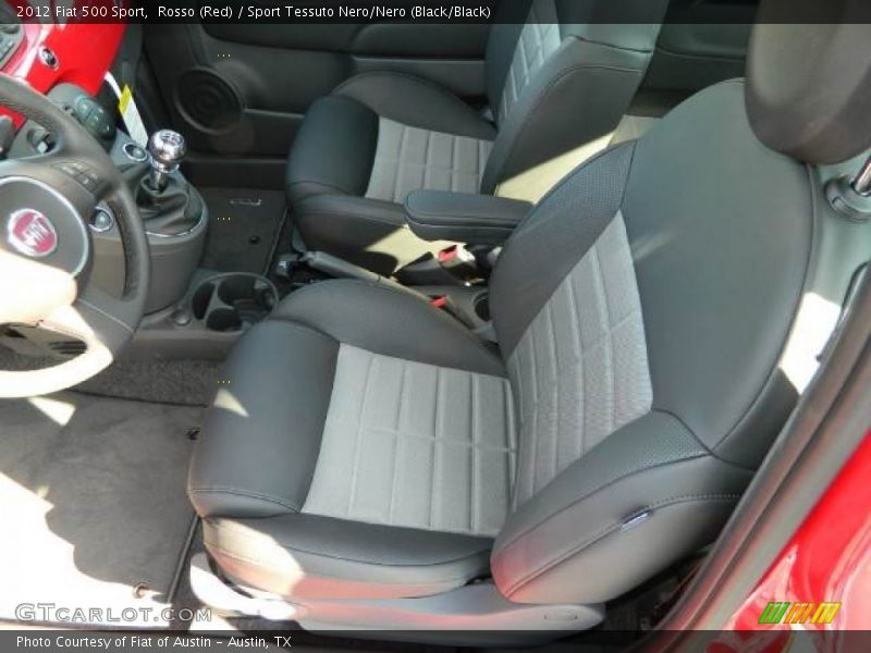 Rosso (Red) / Sport Tessuto Nero/Nero (Black/Black) 2012 Fiat 500 Sport