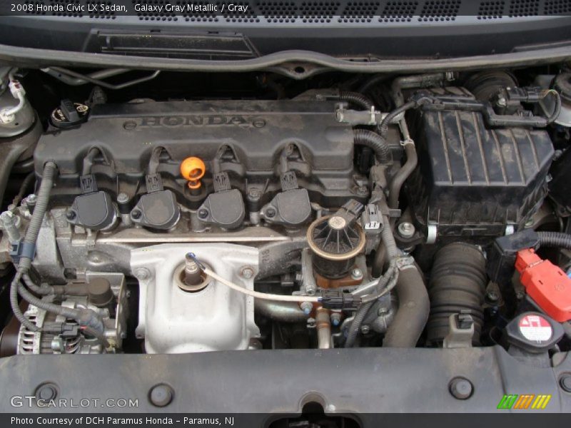 Galaxy Gray Metallic / Gray 2008 Honda Civic LX Sedan