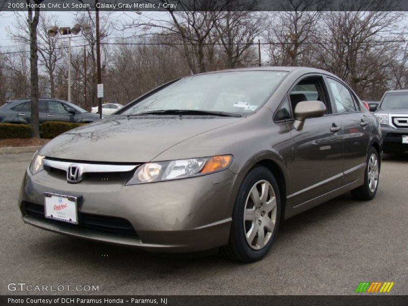 Galaxy Gray Metallic / Gray 2008 Honda Civic LX Sedan