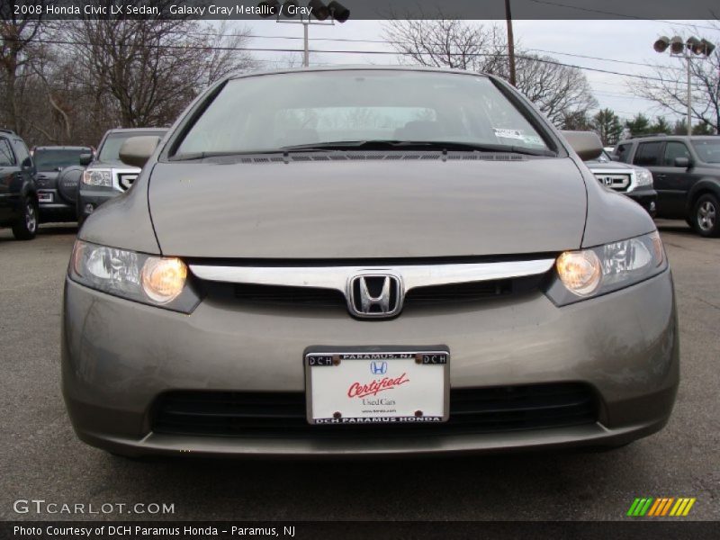 Galaxy Gray Metallic / Gray 2008 Honda Civic LX Sedan