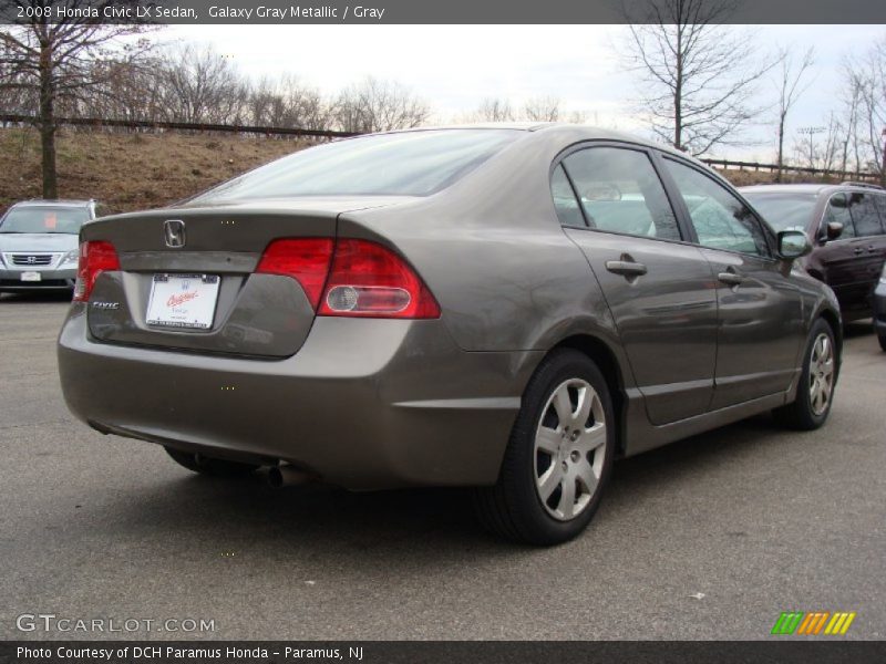 Galaxy Gray Metallic / Gray 2008 Honda Civic LX Sedan