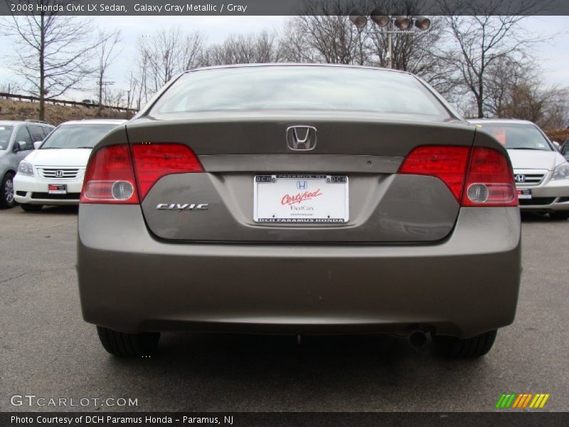Galaxy Gray Metallic / Gray 2008 Honda Civic LX Sedan