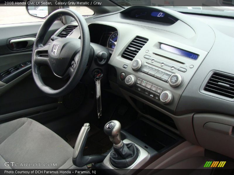 Galaxy Gray Metallic / Gray 2008 Honda Civic LX Sedan