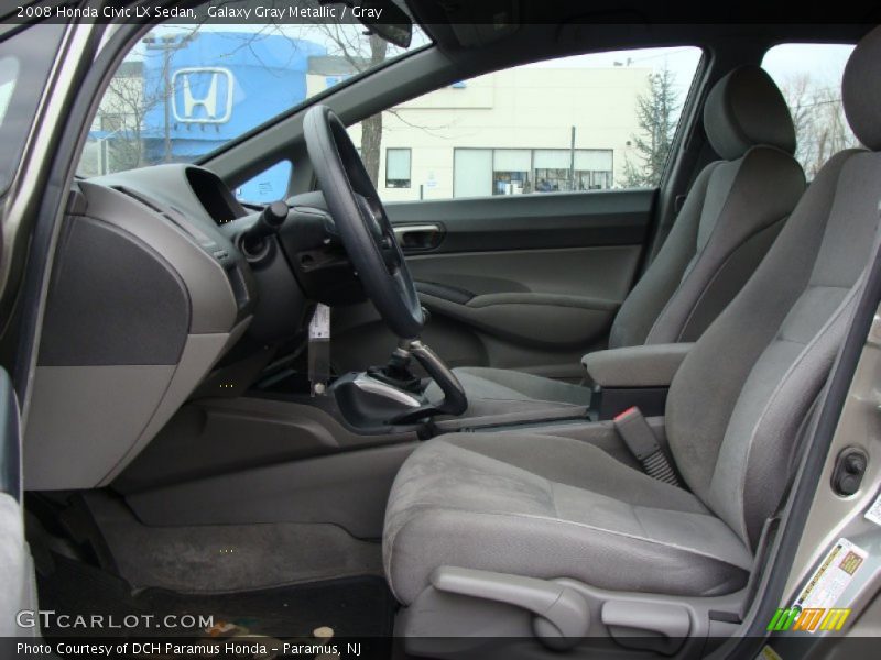 Galaxy Gray Metallic / Gray 2008 Honda Civic LX Sedan