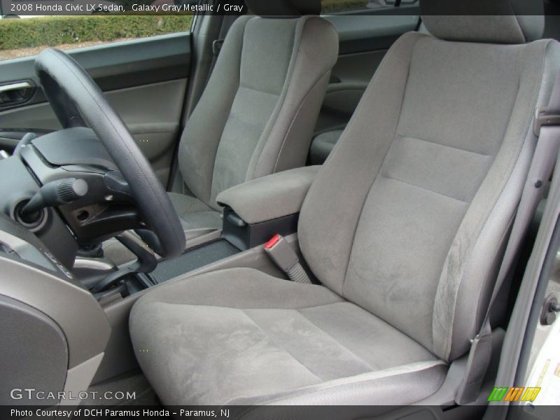 Galaxy Gray Metallic / Gray 2008 Honda Civic LX Sedan