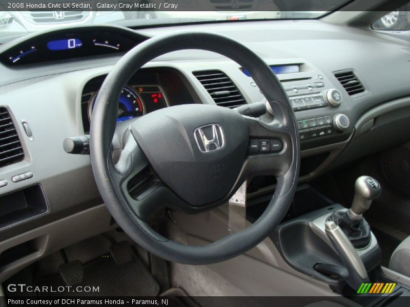 Galaxy Gray Metallic / Gray 2008 Honda Civic LX Sedan