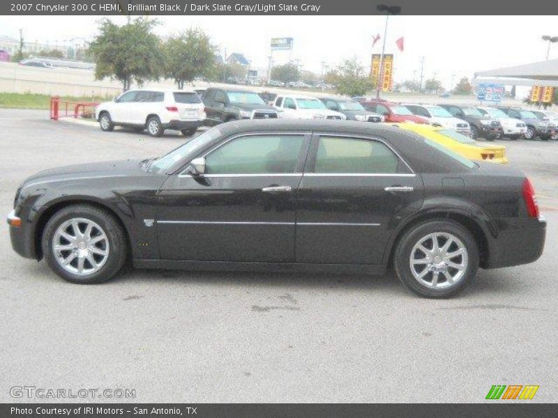 Brilliant Black / Dark Slate Gray/Light Slate Gray 2007 Chrysler 300 C HEMI