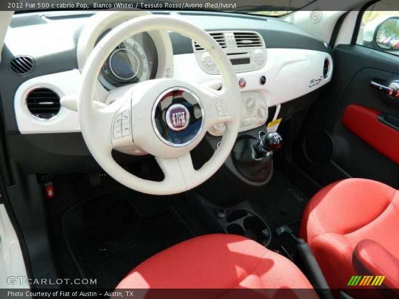 Dashboard of 2012 500 c cabrio Pop